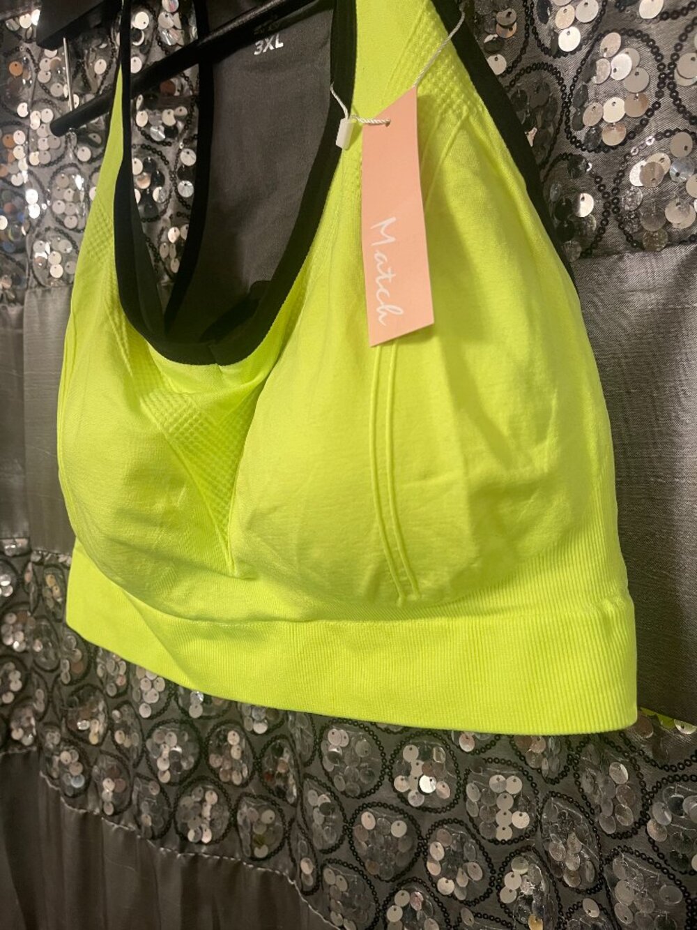 MATCH Racerback Sports Bra 3X - Picture 4 of 5